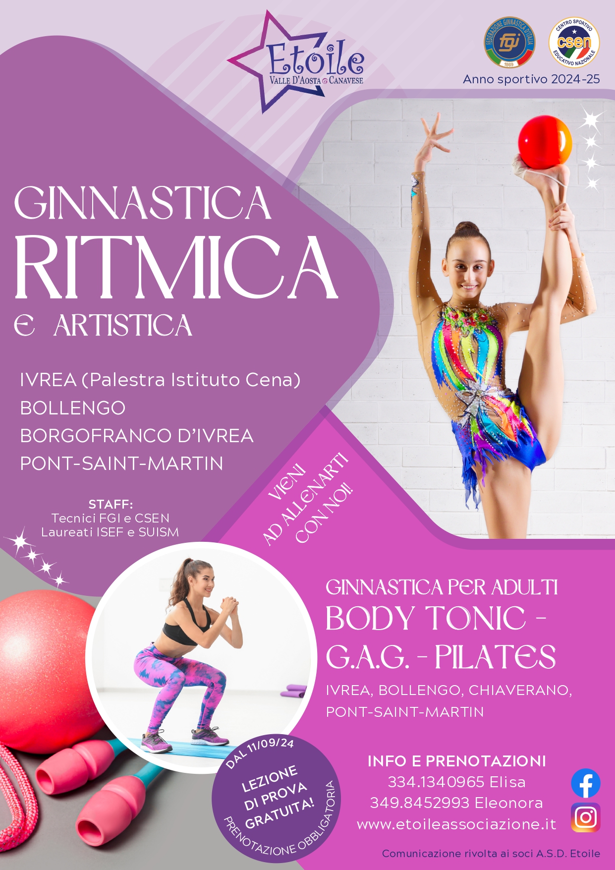 ETOILE ginnastica ritmica artistica ivrea